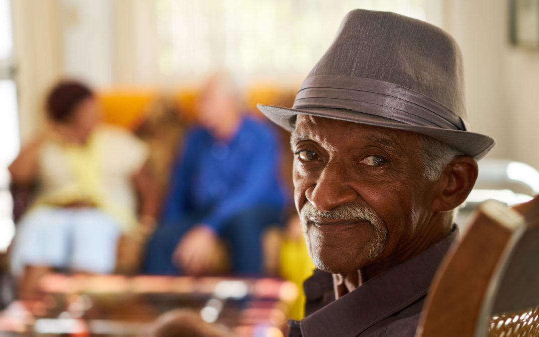 Black Senior In Assisted Living Community